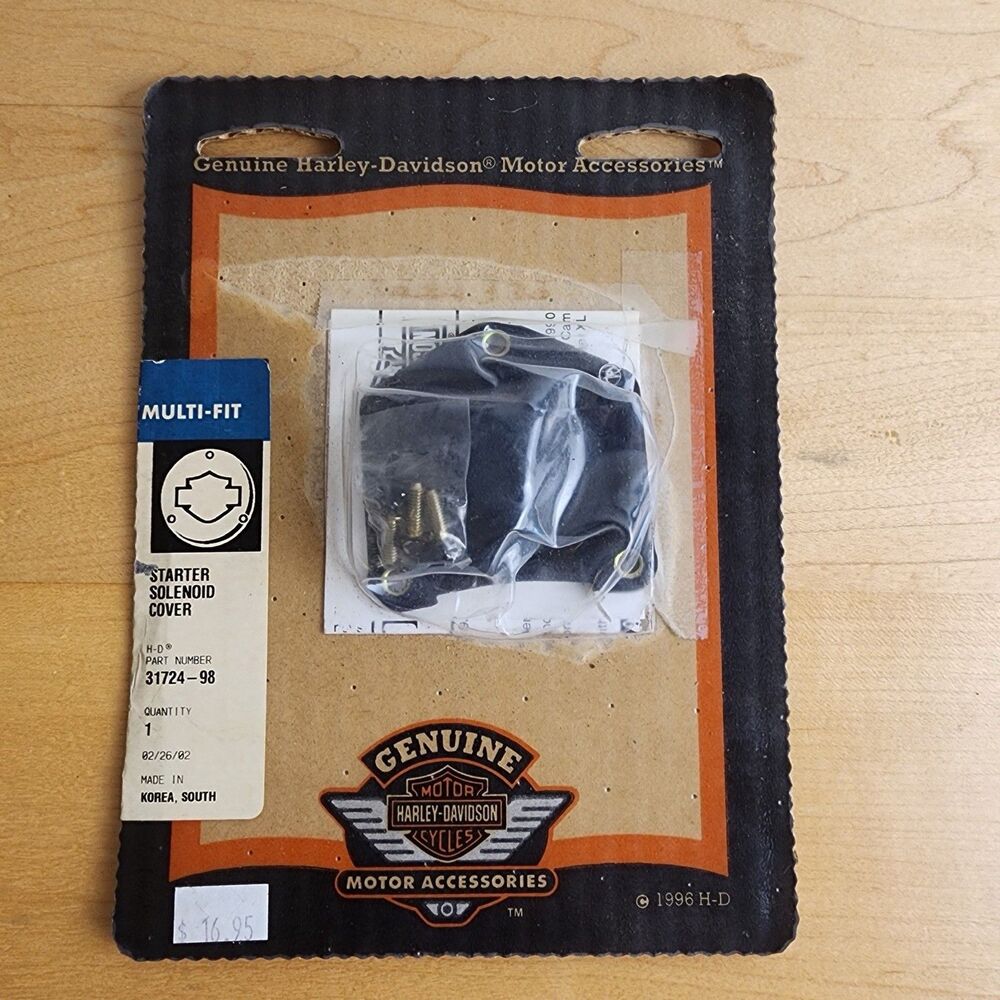 Harley-Davidson 31724-98 Chrome Starter Solenoid Cover OEM New Unused